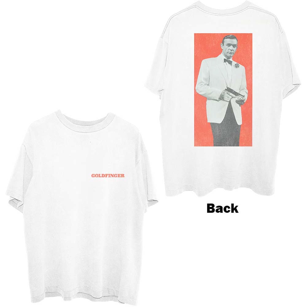 James Bond - Goldfinger Profile Tshirt Homme - Blanc